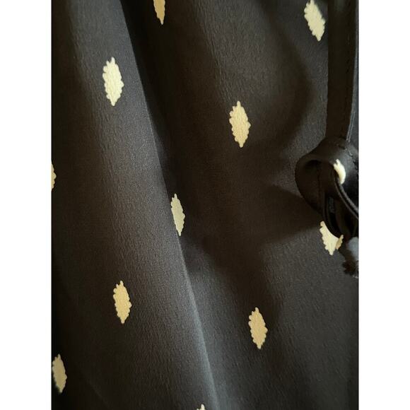 Veronica M. Black Polka Dot Spaghetti Straps Wrap Dress Size XS - Picture 3 of 5